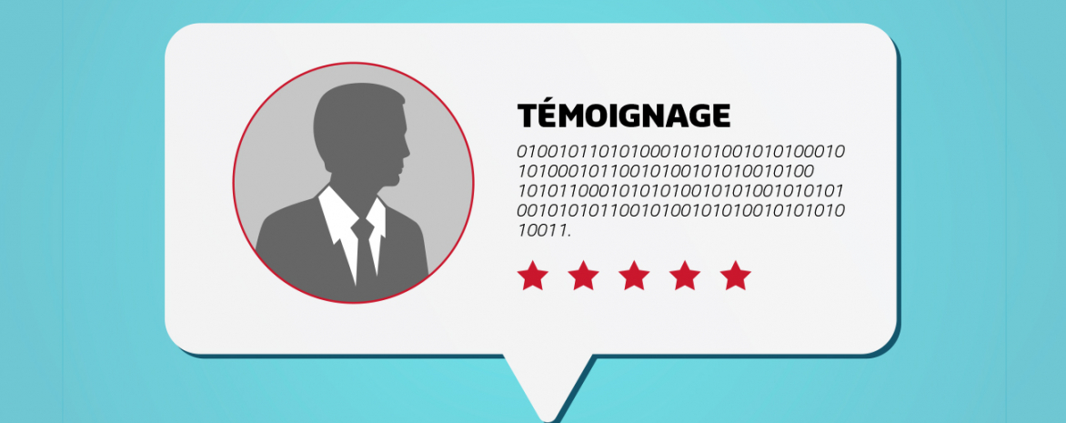 Image animée représentant les témoignages d'étudiants