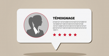 Image animée représentant les témoignages d'étudiants